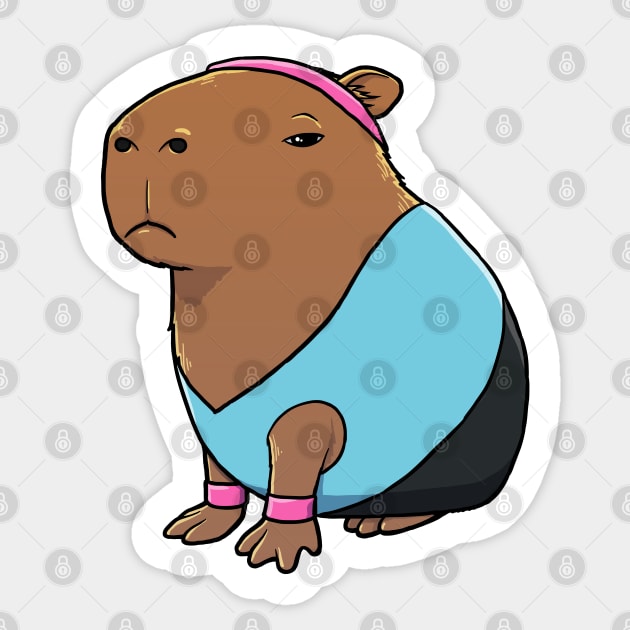 Capybara Aerobics Costume Sticker by capydays